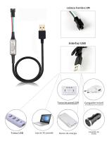 Tira De LED RGB WS2812B 5050 DC 5V Impermeable Con IC Chip Addressable 144LEDs Pantalla Digital Flexible Multicolor Para Decoración De Hogar - details 12