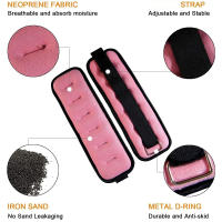 1Par De Pesas Ajustables Para Tobillo Y Muñeca (0.5kg/1kg) De Neopreno Ligero Para Correr Yoga Entrenamiento De Fuerza Para Todas Las Edades - details 6