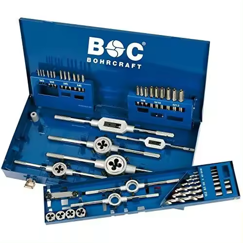 Bohrcraft 60001410044 - Bohrcraft Estuche roscado GW12 // M 3 - M 12 / 44-uds. - 1