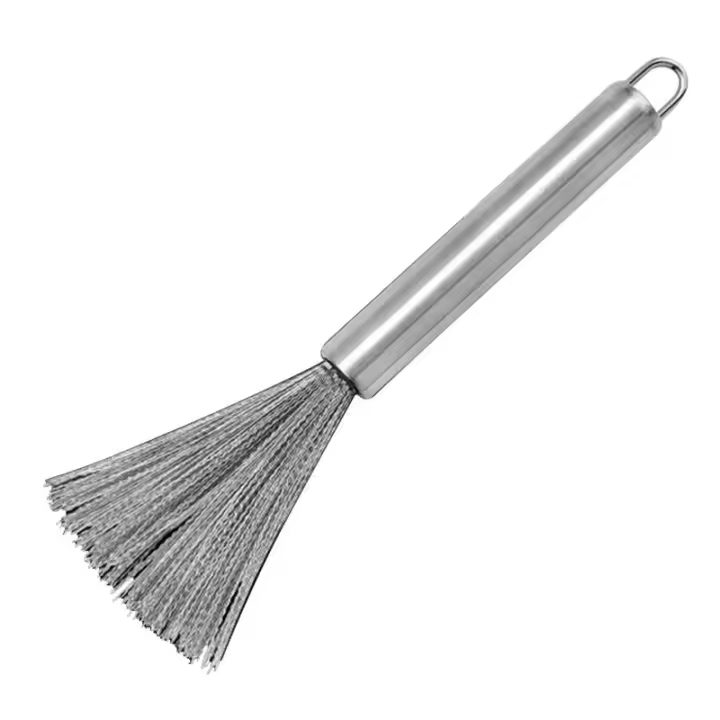 Cepillo De Acero Inoxidable Para Cocina Con Mango Largo Herramienta De Limpieza Eco-amigable Para Hogar Uso Doméstico - 1