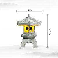 Mini Lámpara De Pagoda De Jardín Estatua Micro Paisaje Acuario Zen Jardín Bonsái Decoración Exterior Para Hogar Y Jardín - details 9
