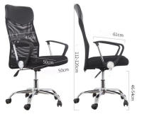 Silla de Oficina con Soporte Lumbar Giratoria Escritorio Sillon Ruedas Despacho casa salon habitacion ergonómica Gaming, escritorio, con reposacabezas hasta 120cm - details 0