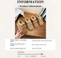 Botas De Invierno Para Mujer Con Cordones Antideslizantes Y Lona De Microfibra Botines De Punta Redonda Y Suela De Goma Aislante Y Confortables - details 1