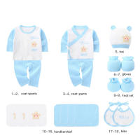 Conjunto De Ropa Para Bebés Recién Nacidos 18 Piezas Unisex Algodón 100% Suave Para Primavera Y Otoño Incluye Gorro Y Pañalera - details 16
