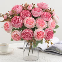 1 Pieza De Flores Artificiales Peonia De Seda Para Decoración Casa Boda Fiesta Faux Bouquet Arreglo De Plástico - details 3