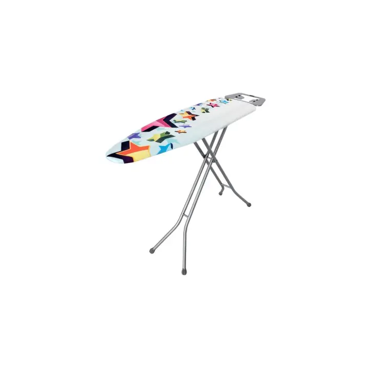 Rayen Tabla de Planchar Basic - Superficie de Planchado de 34 X 113 Cm - Funda de Algodón y Espuma - Altura Regulable - Patas Antideslizantes - Rápida y Cómoda - 1