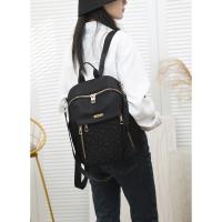 Mochila De Nylon Moda Multifuncional Gran Capacidad Para Estudiantes Mochila De Hombro Para Mujer Material Principal Denim Lining De Poliéster - details 3