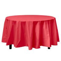 Mantel Desechable PEVA Decorativo De Plástico Sólido En Colores Negro Blanco Rojo 1 Pieza Para Uso Doméstico Exterior Bodas Fiestas Banquete - details 3