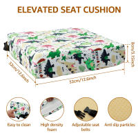 Cojín De Asiento Para Niños Regleta De Comedor Antideslizante Ajustable Con Cinturón De Seguridad Para Coche Y Cinturón De Fijación Espesado Transpirable - details 0