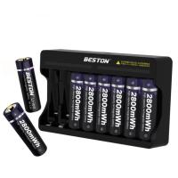 Beston-cargador de batería de litio inteligente, dispositivo rápido de 8 ranuras para pilas recargables AA y AAA de 1,5 V - details 1