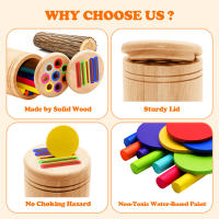 Juguetes Educativos Montessori De Madera Para Niños Juego De Alineación De Colores Y Sorting Con Palos Para El Desarrollo De Las Habilidades Motoras Finas Y Matemáticas - details 4