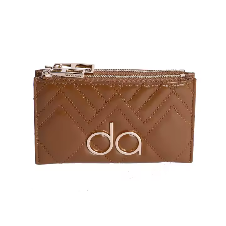 Cartera para mujer DON ALGODON Cava en piel sintética negra con cremallera. - 1