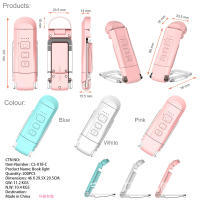 Nueva lámpara de lectura plegable con clip USB para libros, lámpara de protección ocular para estudiantes, lámpara de escritorio, lámpara de tarjeta, lámpara de lectura nocturna portátil con temporizador - details 10