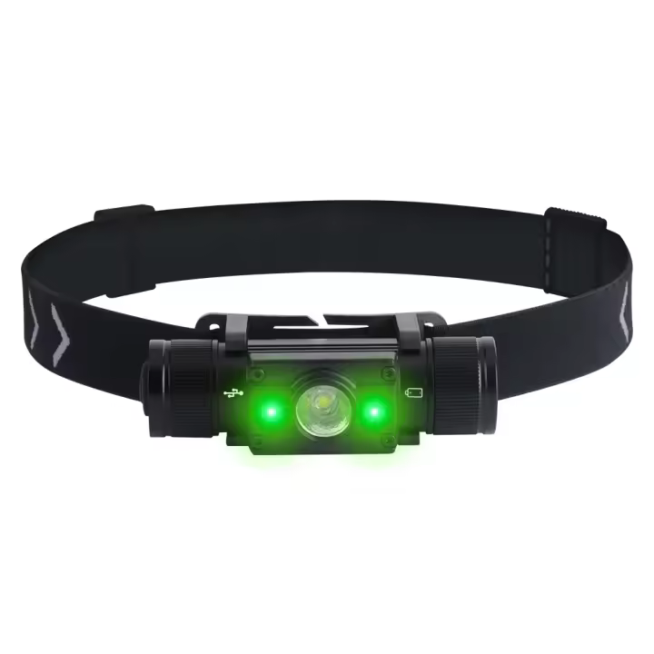 BORUiT HP300 L2 Linterna Frontal LED Recargable Tipo-C Impermeable Con 7 Modos Potentes Para Camping Caza Pesca Ciclismo - 1