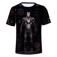 Camiseta Disney Iron Man 3D Cartoon Anime Streetwear Casual Oversized Para Hombres Mujeres Niños Chicos Y Niñas - details 14