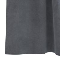 Cortinas Blackout de vidaXL con lazos de suspensión 2 pcs de terciopelo gris claro - details 4