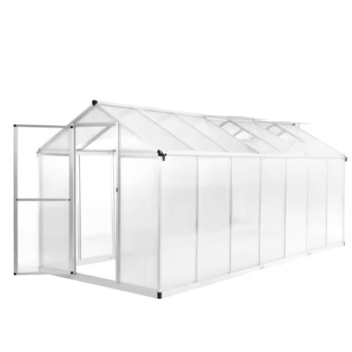 Invernadero de Aluminio 421x190x195 cm 15,6 m³ - 1