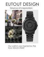 Reloj De Pulsera De Cuarzo Para Hombre EUTOUR Marca De Lujo Impermeable Con Indicador Numeral Arábigo Material De Correa Resina - details 2