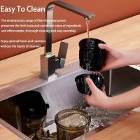 Exprimidor lento, exprimidor en frío, base antideslizante, extraíble, pulsador, 1 litro de capacidad, vaso de PP alimentario, alimentación 220V-240V, cuerpo de plástico, apto para frutas y verduras - details 5