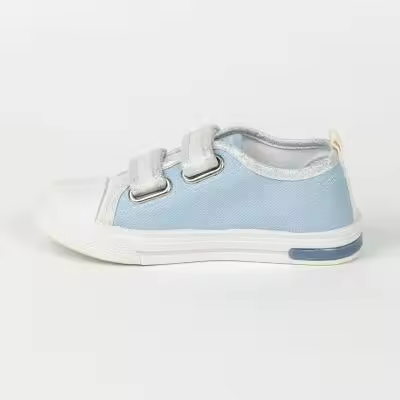 ZAPATILLA LONETA SUELA PVC CON LUCES ALGODÓN FROZEN - 1