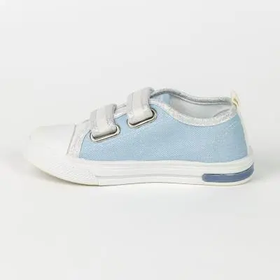 ZAPATILLA LONETA SUELA PVC CON LUCES ALGODÓN FROZEN - 1