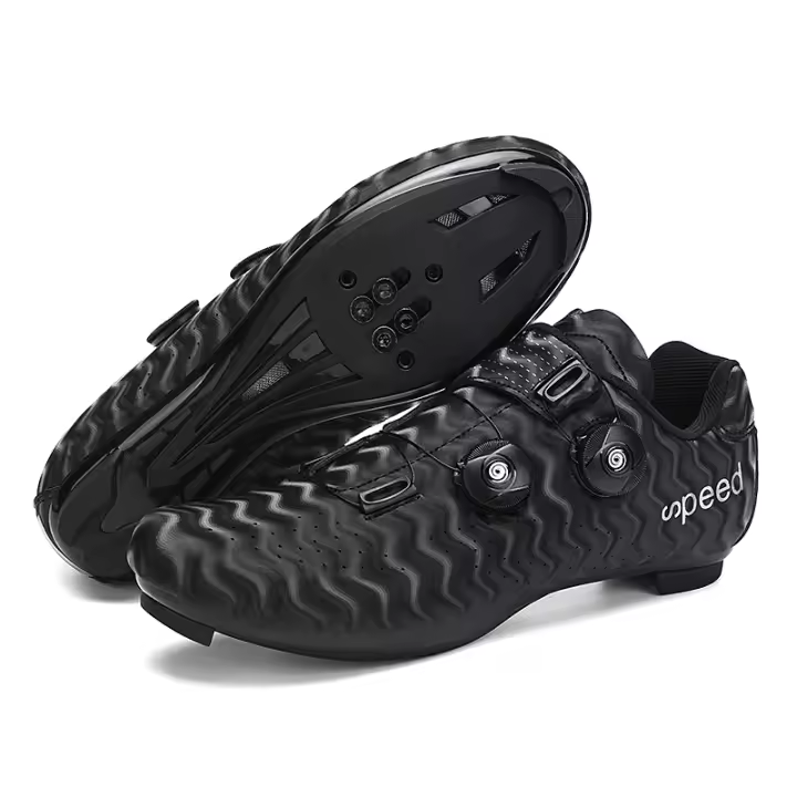 Zapatos De Ciclismo Profesionales Para Hombres Ultraligeros Con Doble Hebilla Zapatillas De Carreras De Carretera MTB Mountain Bike - 1