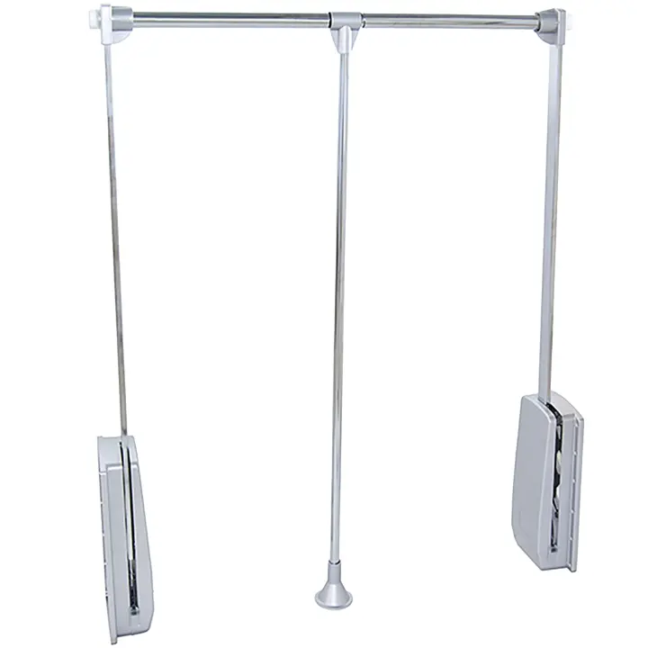 Colgador Abatible Hang para Armario en Color Cromado con Extensión 45-60 cm Acero y Plástico 60x85x45 cm - 1