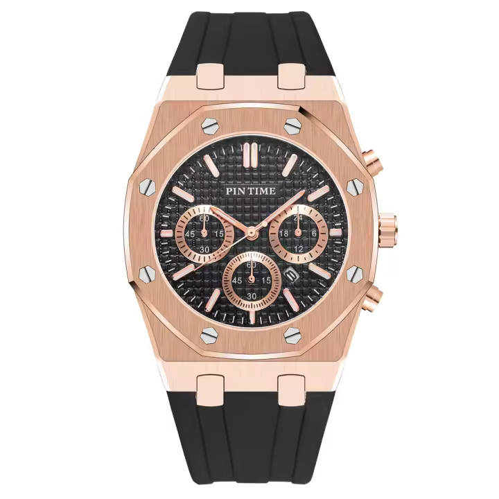 Reloj De Pulsera Deportivo Multifuncional 2024 Tendencia Personalizada Dominante Moda Resistente Al Agua Con Luminiscencia Y Calendario Completo Para Hombres - 1