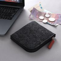 Bolso De Cambio Para Hombres Y Mujeres Porta Tarjetas De Crédito Y Identidad Mini Monedero De Lana Falsa Material Poliéster Tamaño 100mm*110mm Peso 30g - details 9