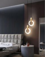 Lámpara Colgante Moderna Y Minimalista Nórdica Pequeña Para Mesa De Noche Restaurante Barra Y Estudio Fuente De Luz AC 90-260V Placa De Aluminio - details 6
