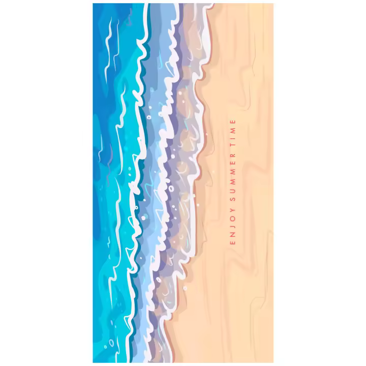 Toalla de playa anti-ultravioleta, producto de moda, para viajes, yoga, deportes, toalla de secado rápido, toalla de baño con protección solar para la playa. - 1