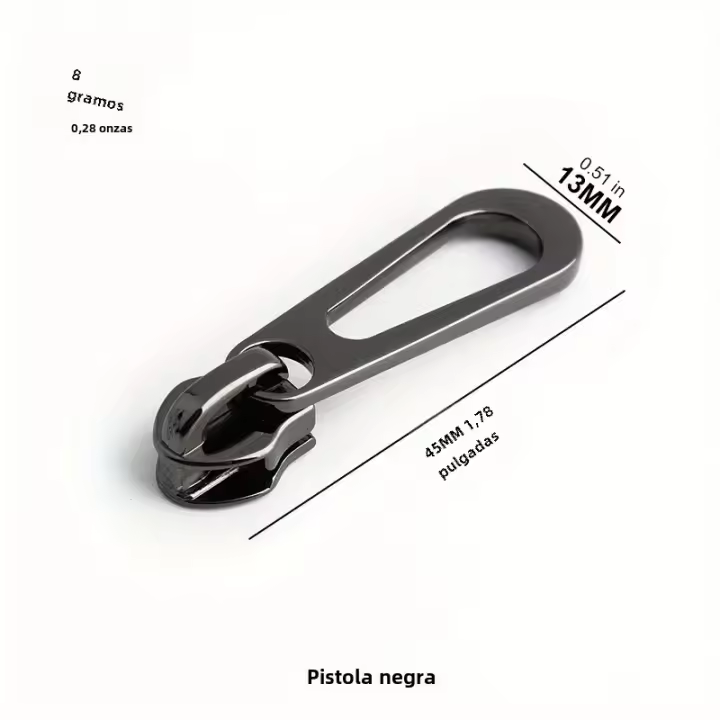 5PCS 5# Deslizador De Cremallera De Nylon Sencillo Para Hombres Mujeres Cartera Maleta Alerón De Cremallera De Aleación De Aluminio - 1