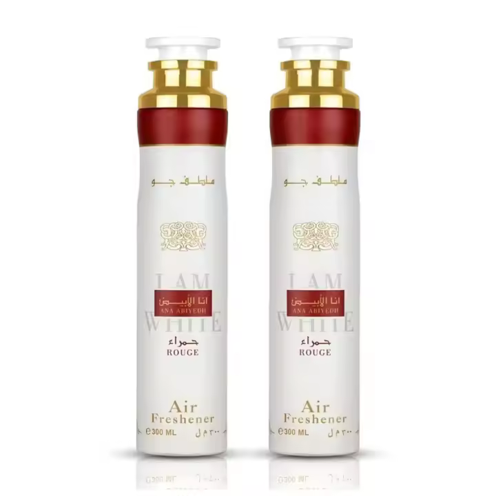Pack de 2 unidades ambientadores arabes Lattafa 600ml,Spray de hogar y tejidos Ana Abiyedth Rouge 300ml+Ana Abiyedth Rouge 300ml,Olores frescos,duraderos,unicos orientales - 1