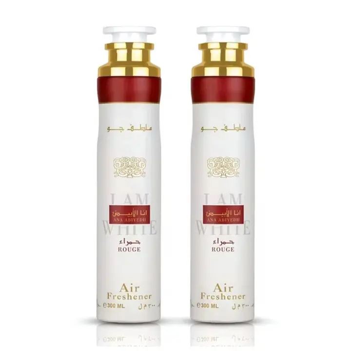 Pack de 2 unidades ambientadores arabes Lattafa 600ml,Spray de hogar y tejidos Ana Abiyedth Rouge 300ml+Ana Abiyedth Rouge 300ml,Olores frescos,duraderos,unicos orientales - 1