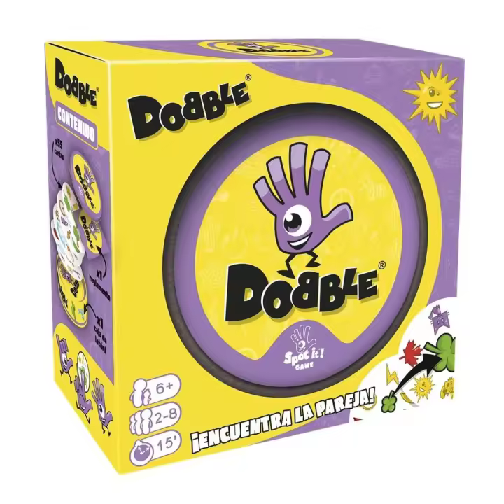 Asmodee- Dobble Clásico - Español y Portugues, Multicolor-Juego de cartas - Juego de mesa - 1