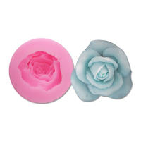 Molde De Silicona Suave De Rosa 3D Para Trabajo De Arcilla Resina Arte Fondant Decoración De Pastel De Chocolate Hielo Y Jabón Herramienta De Hornear - details 3