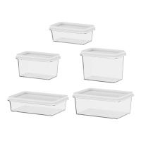 Caja De Almacenamiento De Alimentos Para Nevera Con Tapa De Plástico Acero Inoxidable Y Plástico Para Mariscos Frutas Verduras Caja De Picnic Moderna - details 36