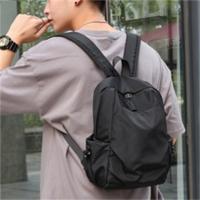 Mochila Mini Para Hombre Negra De Moda Pequeña Bolso Escolar De Hombro Diseñador De Lona Impermeable Deportes Viaje 2023 - details 1