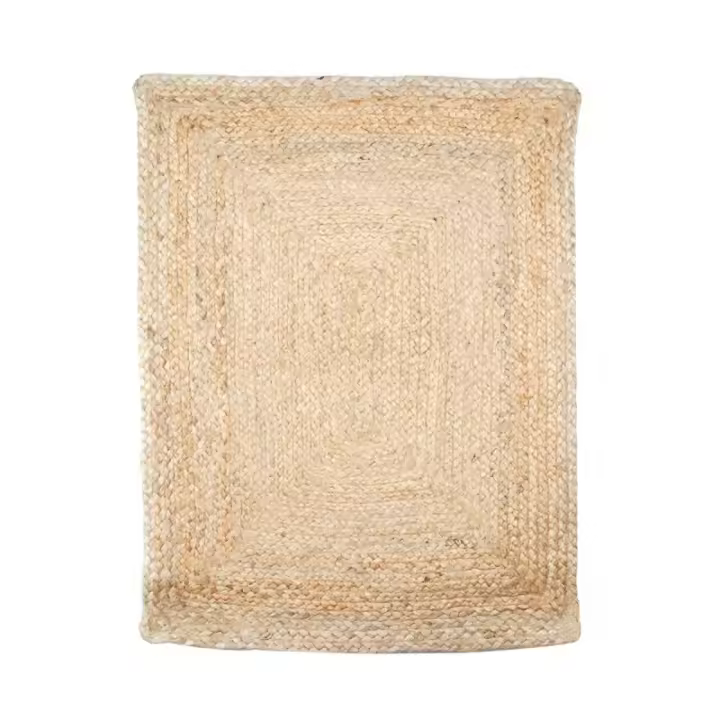 SIGNES GRIMALT Signes Grimalt Alfombra Yute Rectangular Beige 80x60cm Decoración Casa - 1