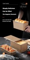 Molde De Hornear De Acero Carbono Con Tapa Molde Para Torrijas Antideslizante Con Tapa Bandeja Para Pan Molde De Pastelería - details 0