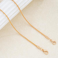 Anklet Doble Capa Para Mujeres Estilo Minimalista Ajustable En Oro Fashion Joyería Diaria Para El Verano Regalos 2024 Nuevo - details 4