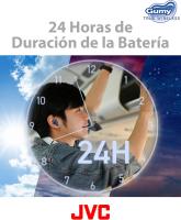 JVC Auriculares Inalámbricos Bluetooth Deportivos | Control Táctil | 3 Modos de Sonido | 24h de Batería | Bluetooth 5.3 | Almohadillas 4 Tallas XL a S | Resistente a Salpicaduras | - HA-Z77t Carga rápida para 85 minutos de reproducción - Con solo 15 minut - details 1