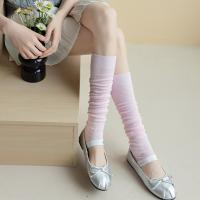 Nuevas Medias De Mujer En Color Sólido Moda Delgadas Transpirables Simple Largas Hasta La Rodilla Elegantes Calentadores De Pierna Tendencia De Calcetines Para Mujer - details 29