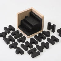 Juguete Educativo De Madera 3D IQ Puzzle 54 Piezas Forma TH Juego Inteligente Para Enthusiasts De Los Rompecabezas - details 7