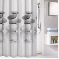 Cortina de Ducha Elegante Resistente al Agua y al Moho con 12 anillos de Cortina de Ducha Poliéster 180x180 cm para Todas Las Temporadas - details 3