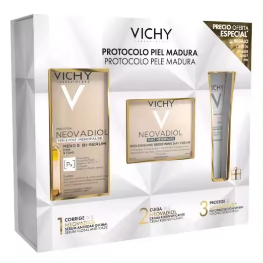 Pack Vichy Protocolo  Piel  Madura Serum + Crema de día + Capital Soleil - 1
