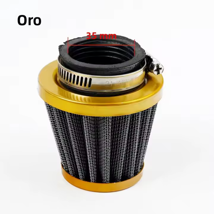 Filtro De Aire Para Carburador Universal De Motocicleta 35mm 38mm 42mm 45mm Cabeza De Cielo Pulido Accesorio Para Scooter Y Motocicleta - 1