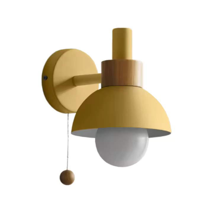 Moderna Lámpara de pared con Pantalla esférica de Vidrio esmerilado, ideal para Espejo, Cocina, Sala de estar, pasillo, Armarium, Porche, color rosa. - 1