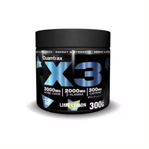 PRE ENTRENO X3 (300G) TROPICAL - Quamtrax - 1