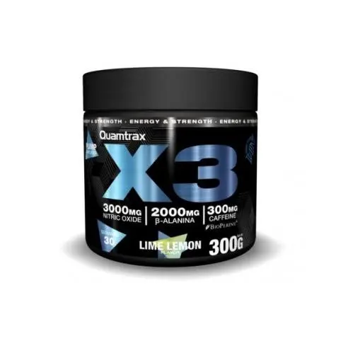 PRE ENTRENO X3 (300G) TROPICAL - Quamtrax - 1